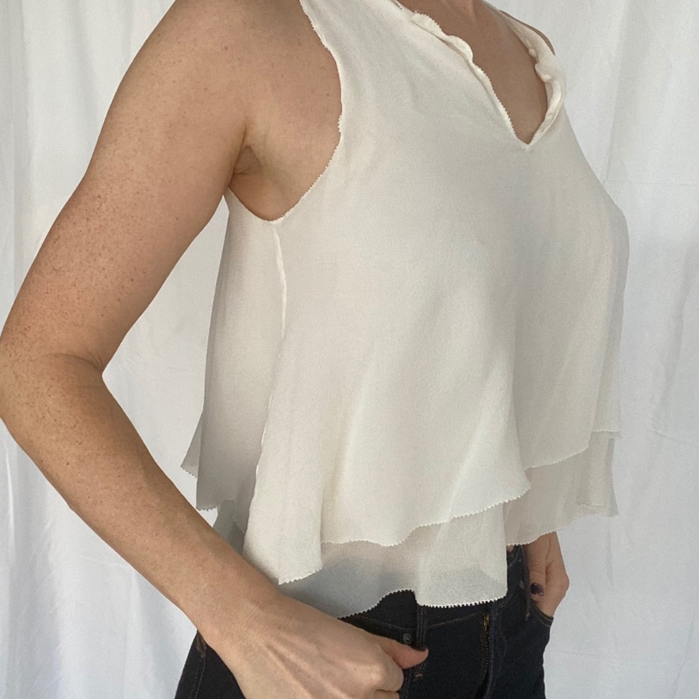 Tory Burch ruffle blouse